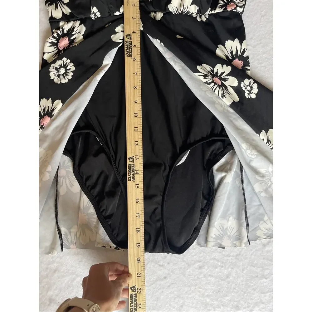 Swim Solutions PICK ME Flyaway Tummy-Control Swimdress, US 8 - Picture 7 of 15